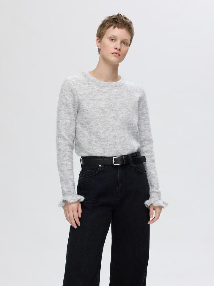 SLFlulu ls knit frill cuff