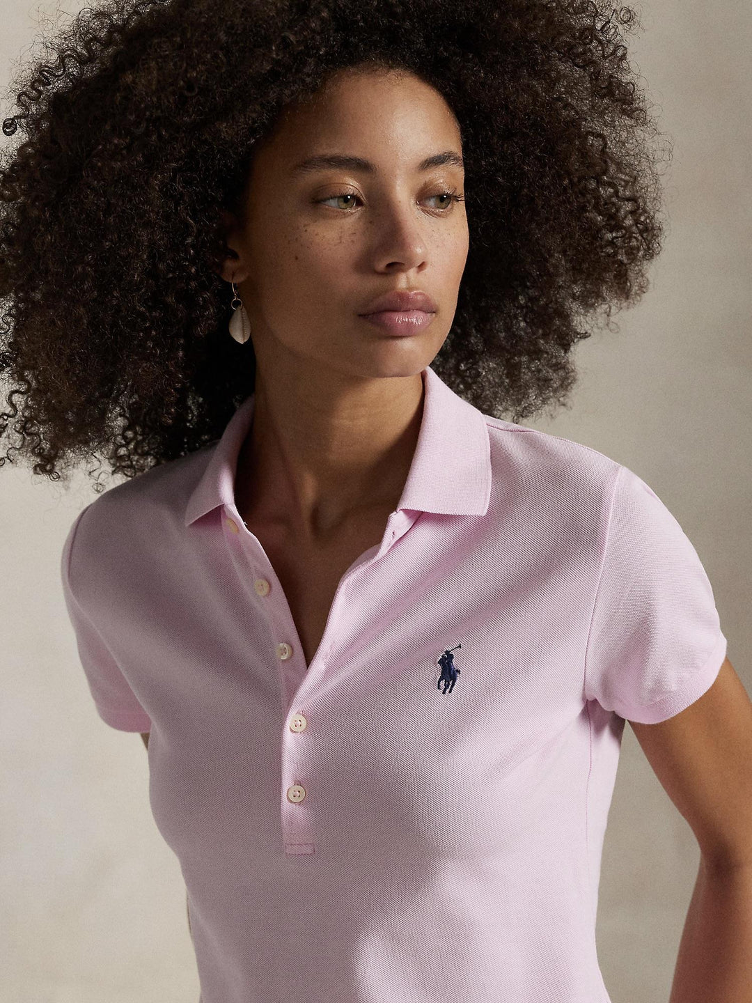 Slim fit stretch polo shirt