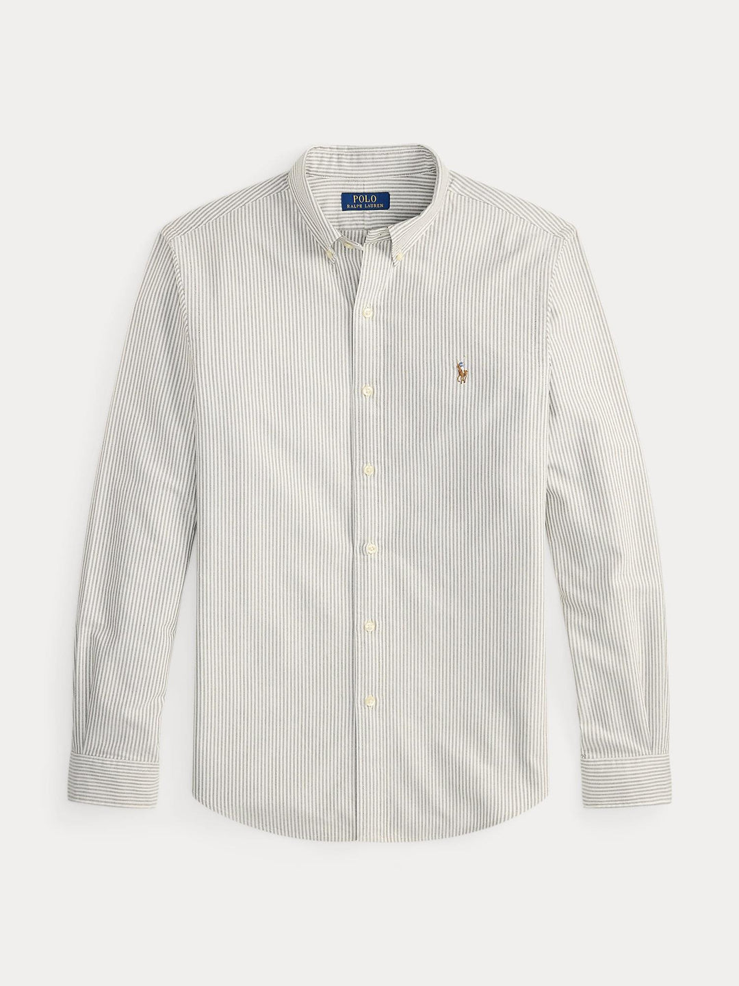Custom fit striped oxford shirt