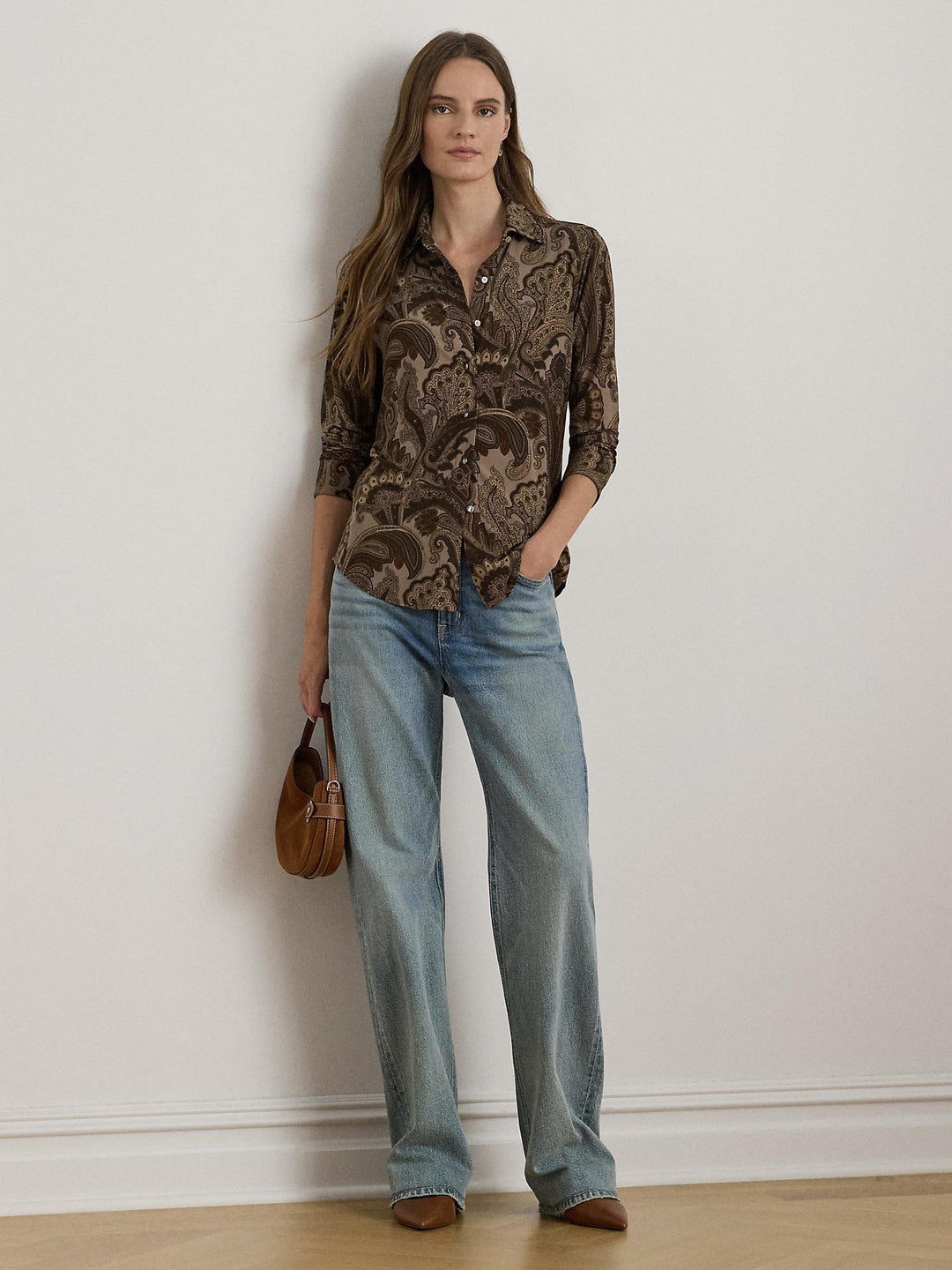 Paisley jersey shirt