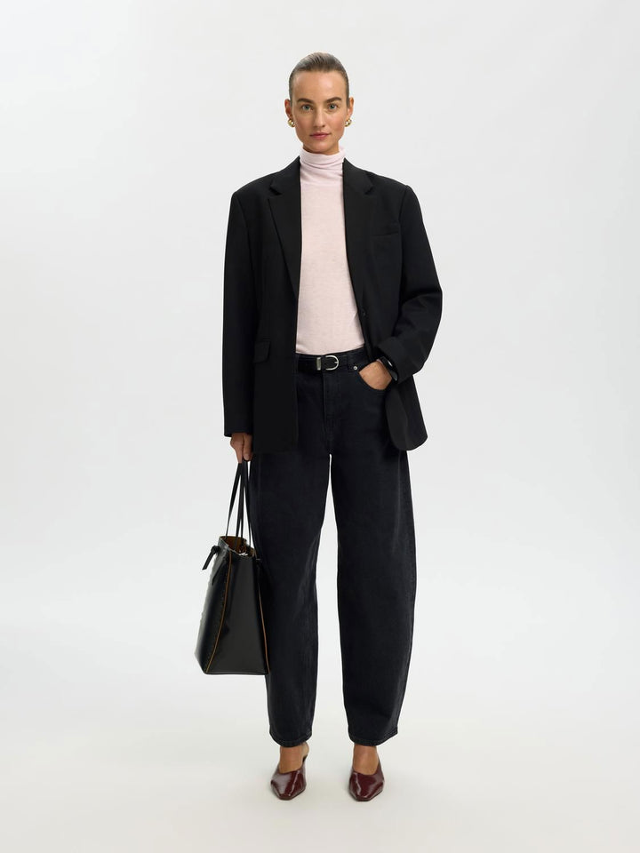 Slwvendy Wool Ls Knit Roll Neck Noos