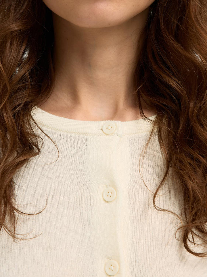 Slwthea Ls Knit Merino Cardigan Noos