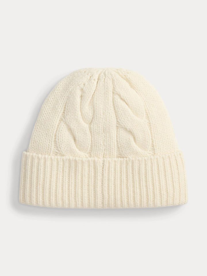Polo Bear Cable Wool Blend Hat