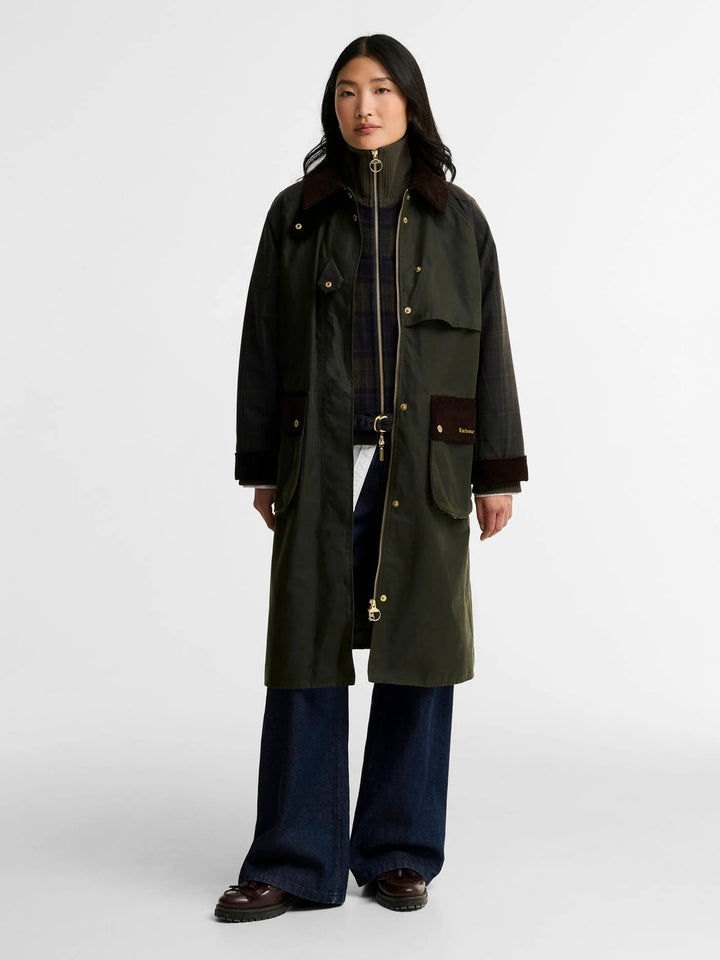 Barbour Checked Kirklees Wax Jacket