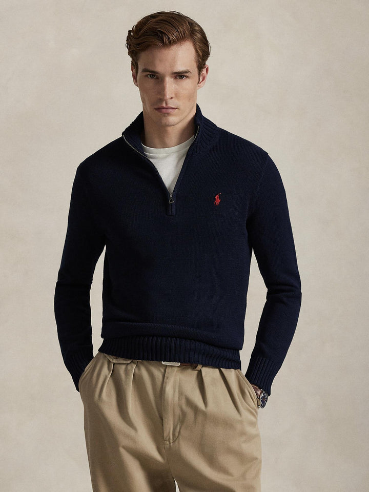 Cotton quarter zip