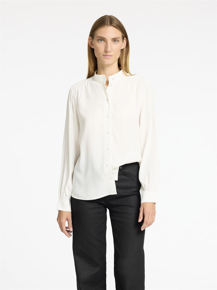 SLFSHEENA LS HIGH COLLAR SHIRT