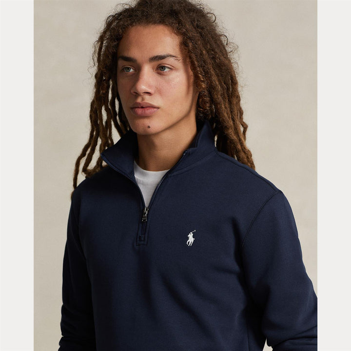 Double knit quarter zip