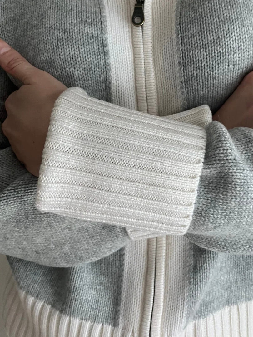 Contrast cardigan