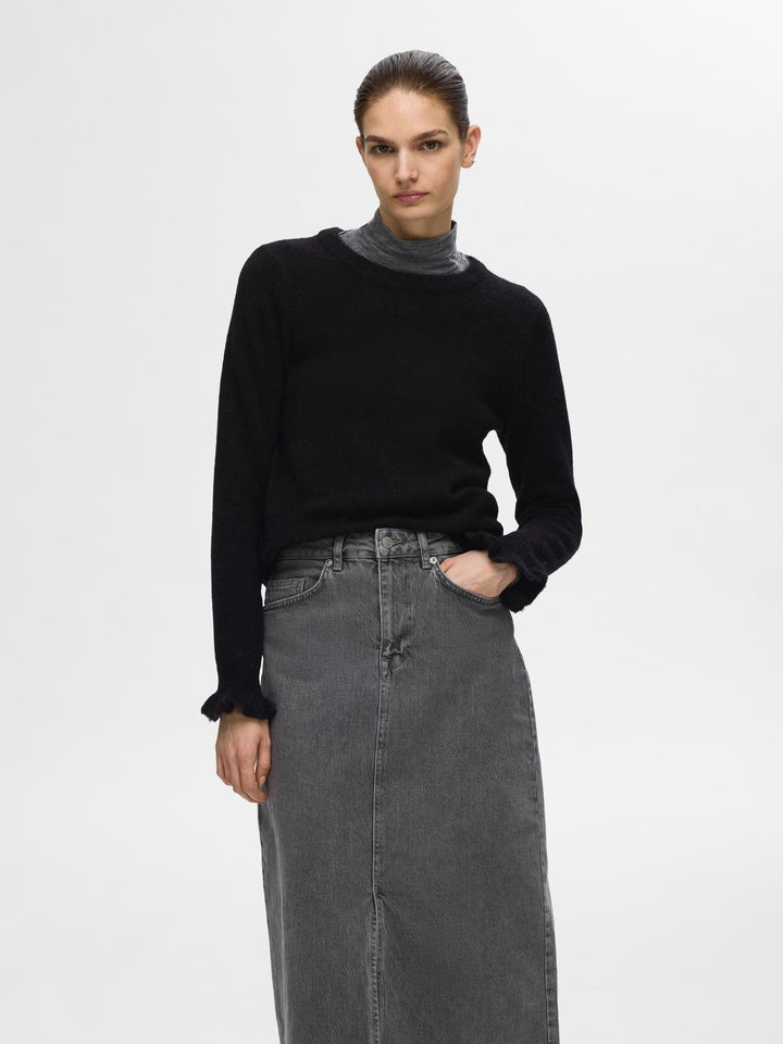 SLFlulu ls knit frill cuff