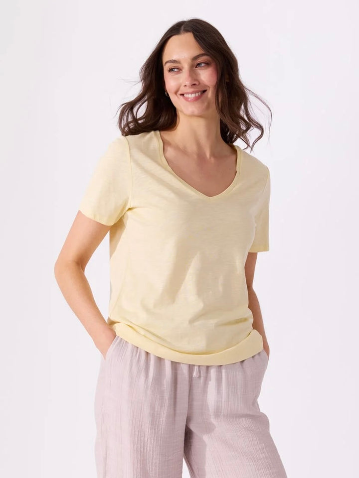 Ava V-Hals T-Skjorte