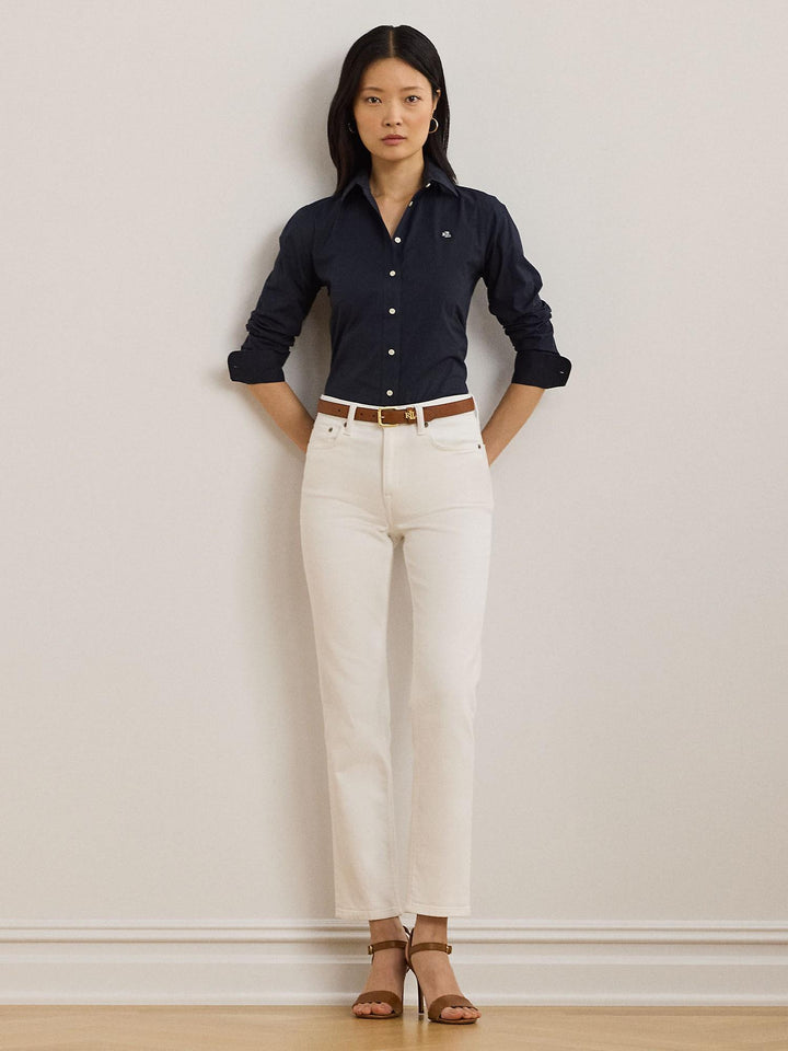 Easy care stretch cotton shirt