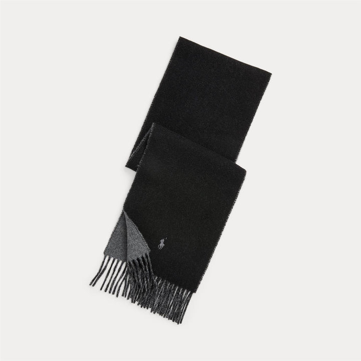 Reversible wool scarf