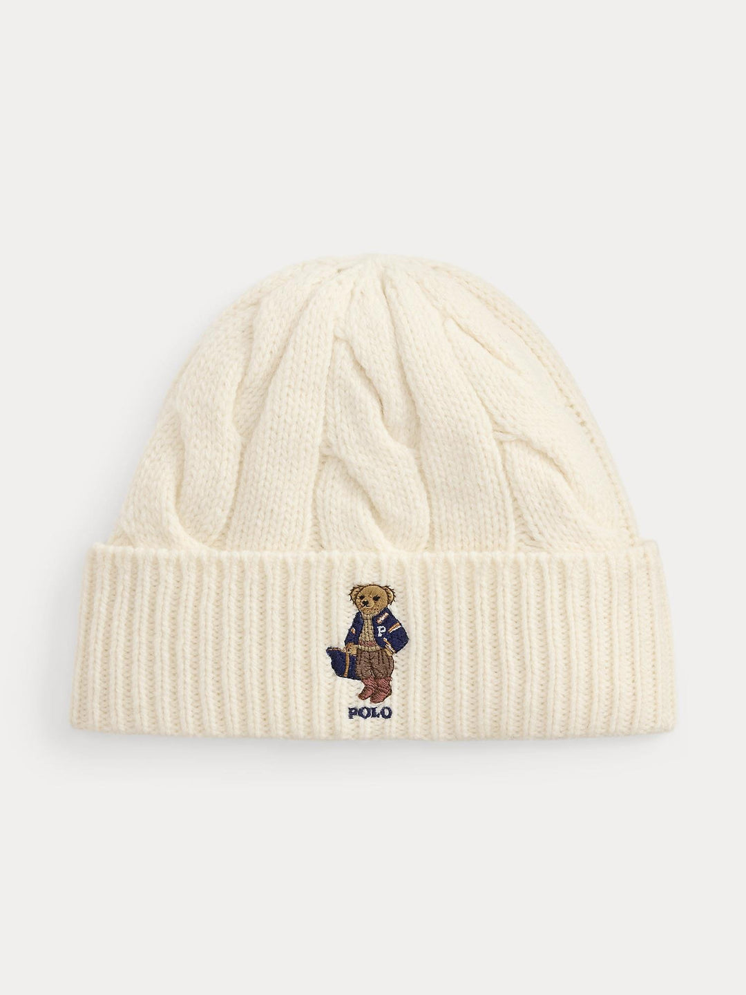 Polo bear cable wool beanie