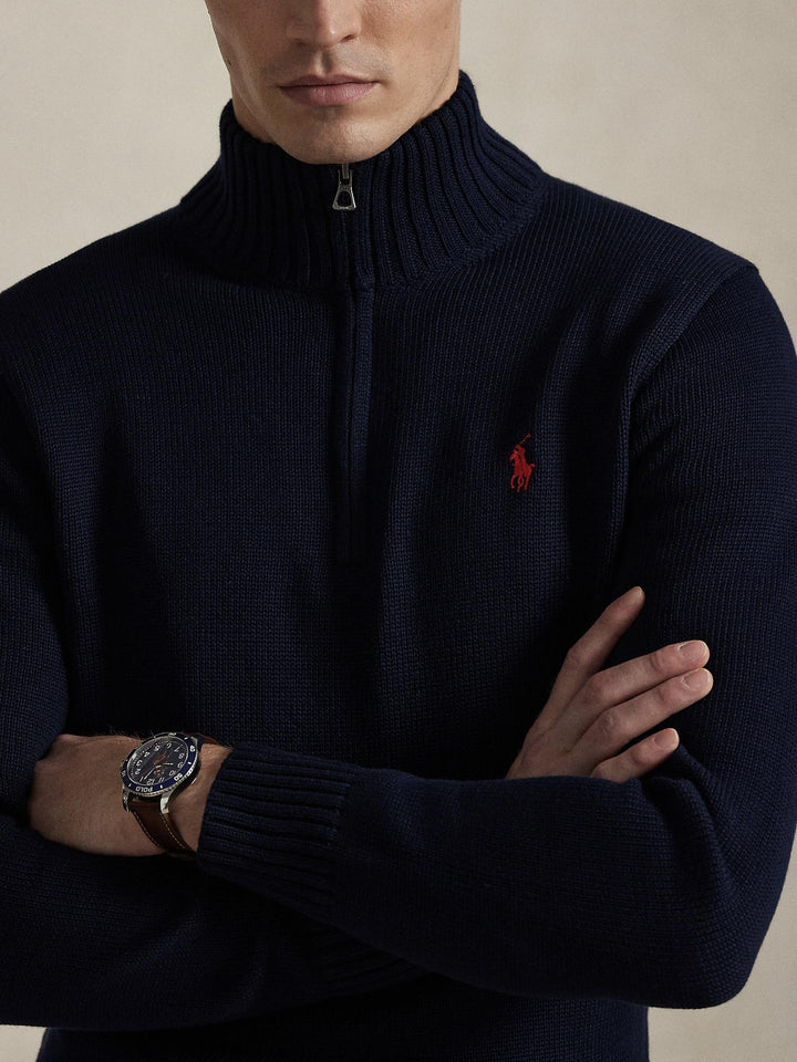 Cotton quarter zip