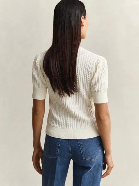 Cotton Cable Ss Cardigan