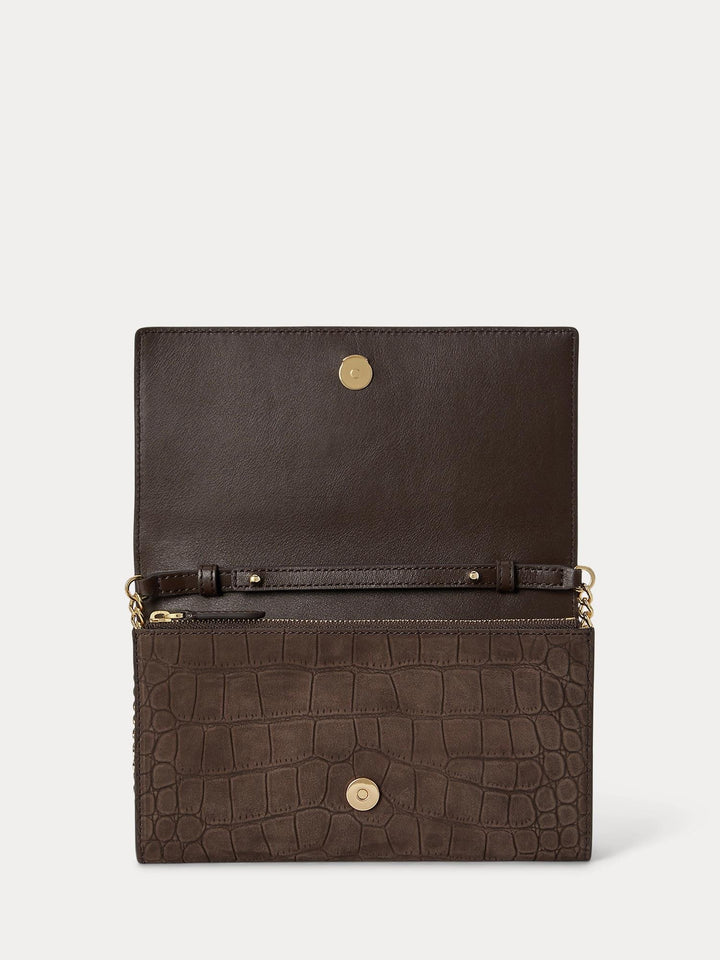 Croc-Embossed Medium Adair II Crossbody
