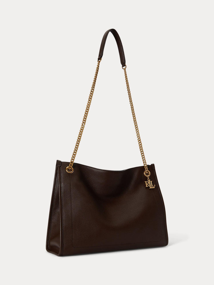 Pebbled leather large bradley tote