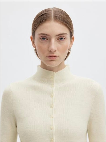 SLWPETRA LS KNIT HIGH NECK CARDIGAN