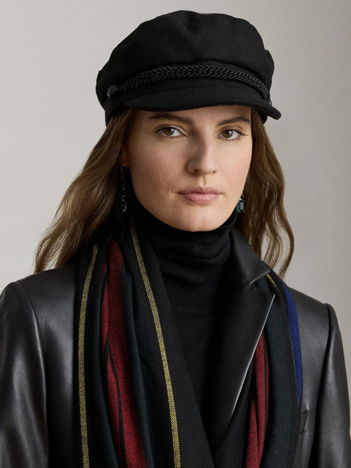 Wool blend fisherman cap
