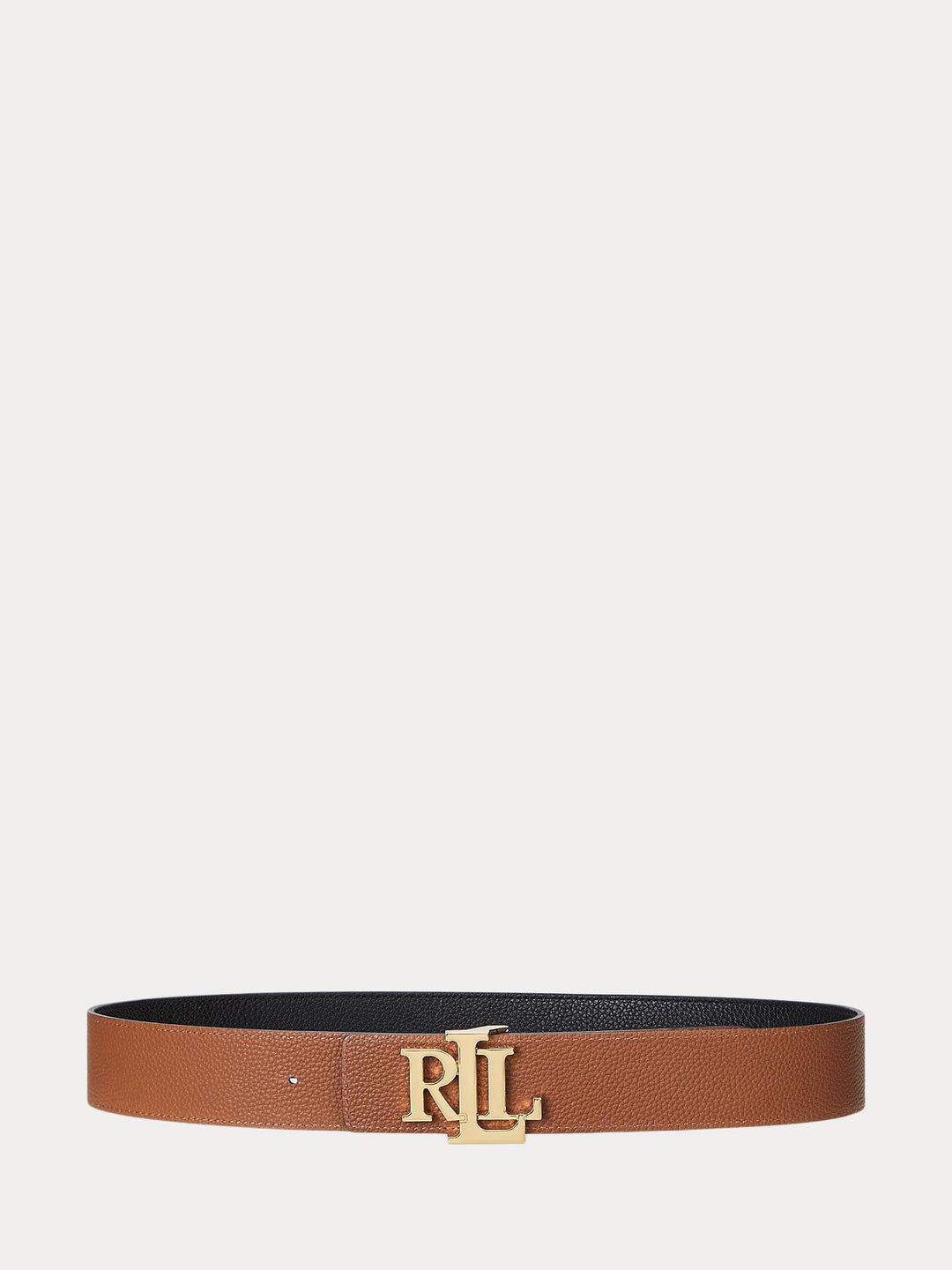 Reversible leather wide belt