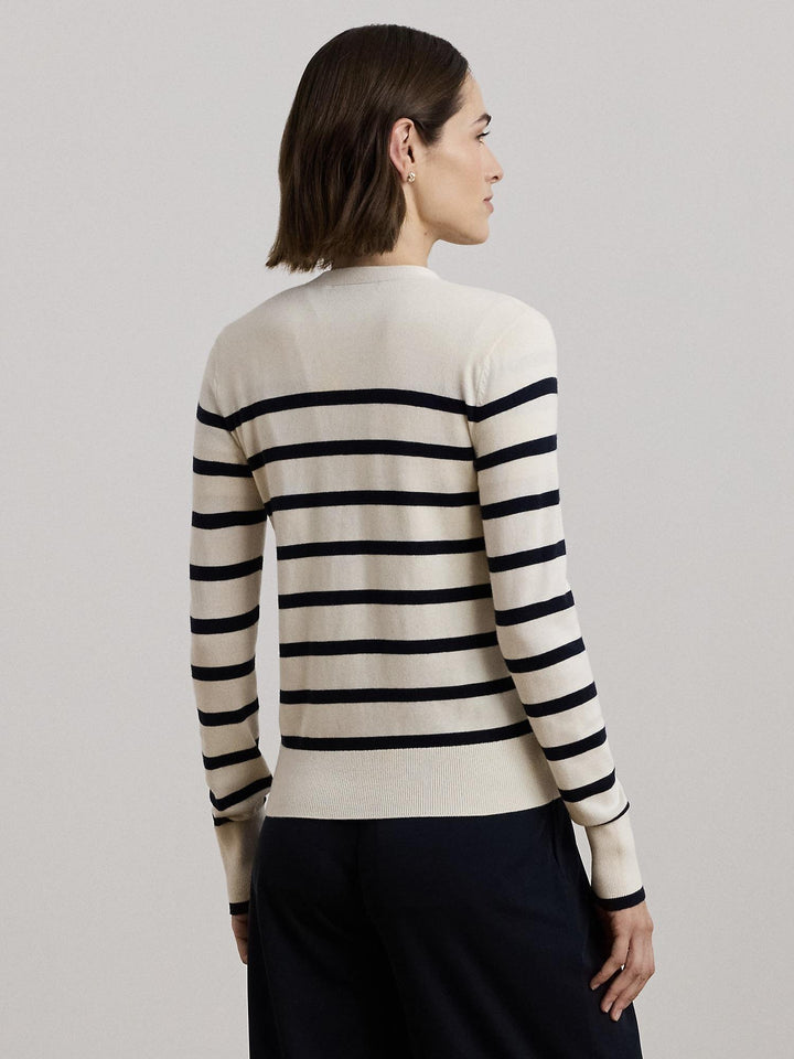 Stripe cotton cardigan