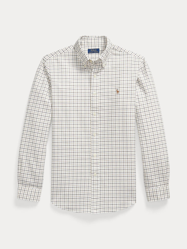 Custom fit tattersall oxford shirt