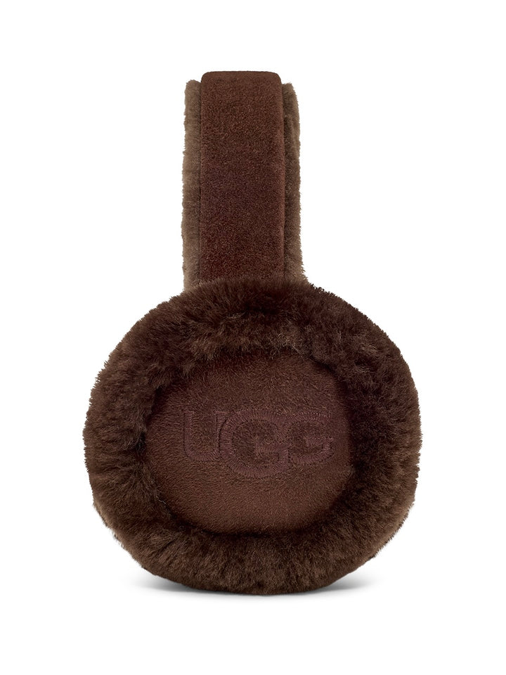 W sheepskin embroidery earmuff