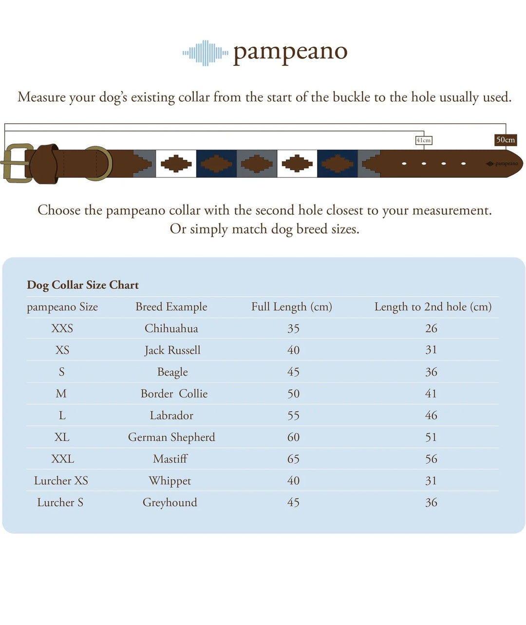 Pampa Dog Collar piedra