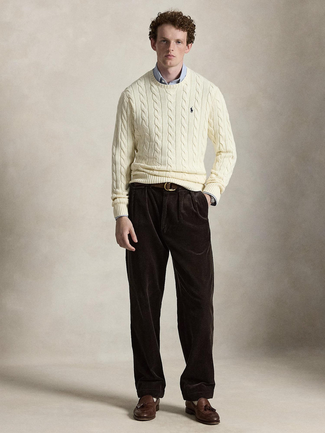 Cable Knit Cotton Sweater