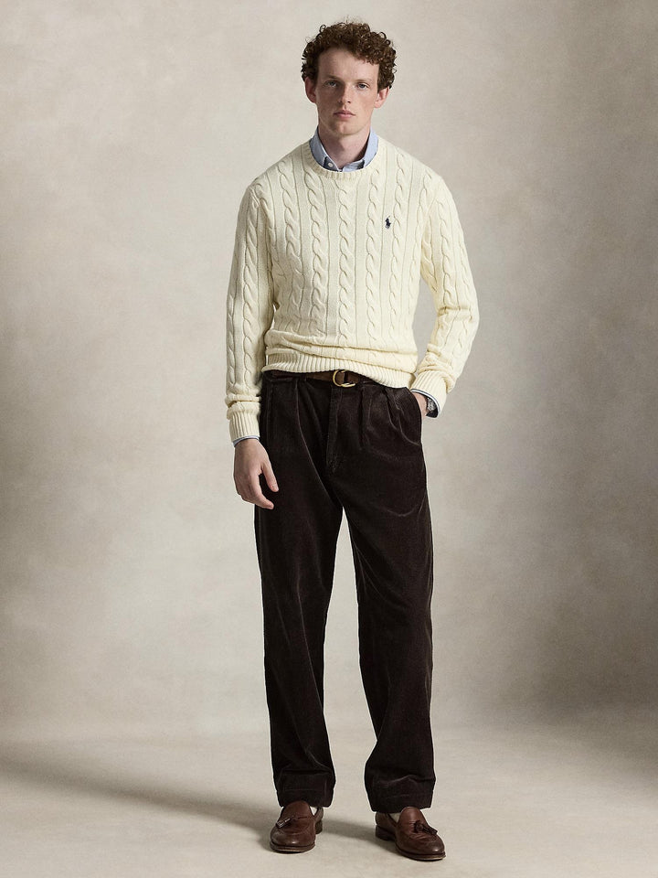 Cable Knit Cotton Sweater
