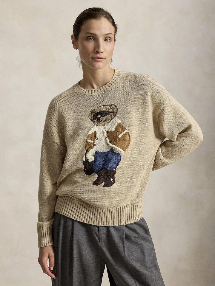 Winter Polo Bear Crewneck Sweater