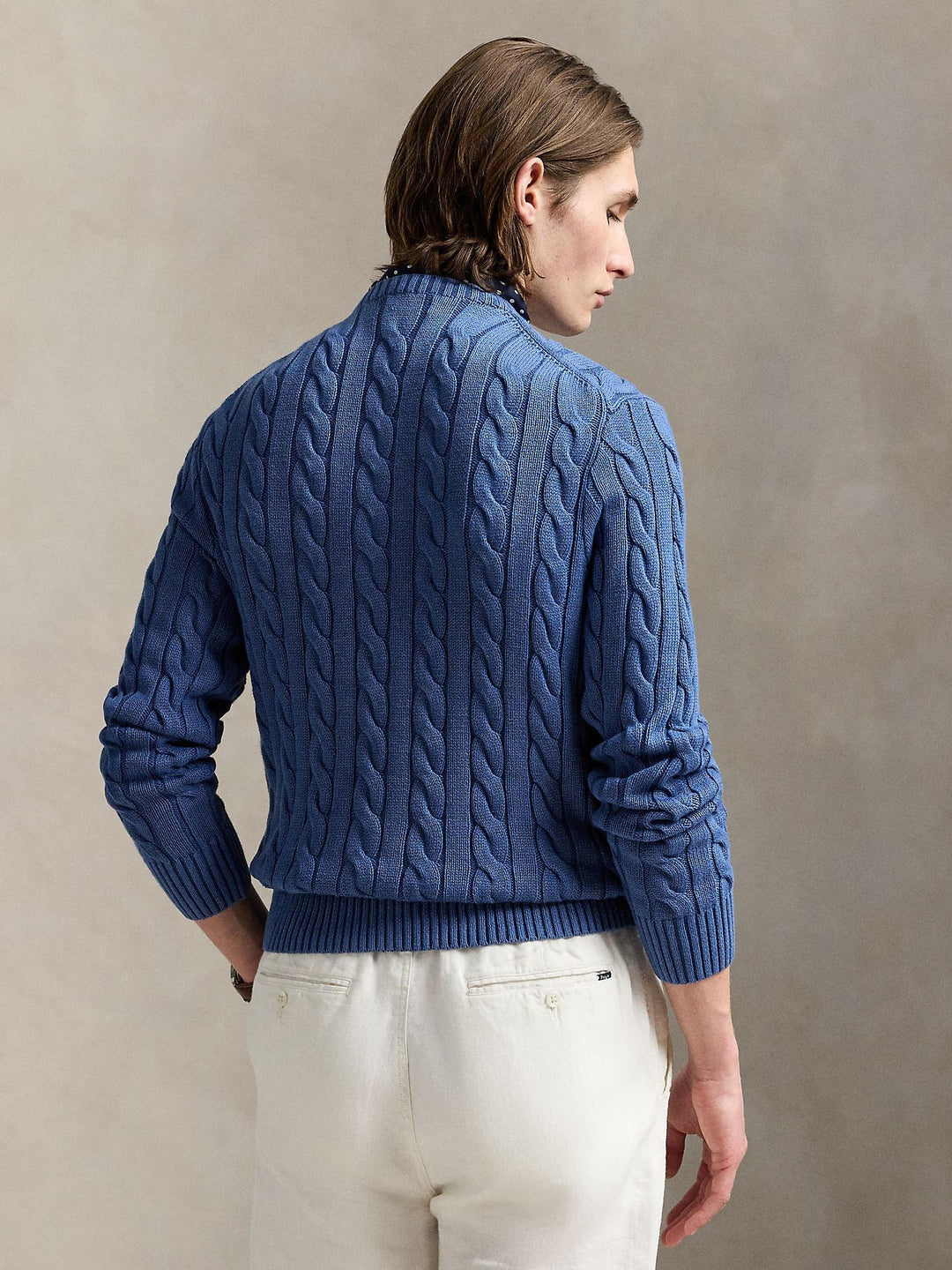 Cable Knit Garment Dyed