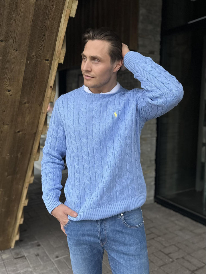 Cable Knit Cotton Sweater