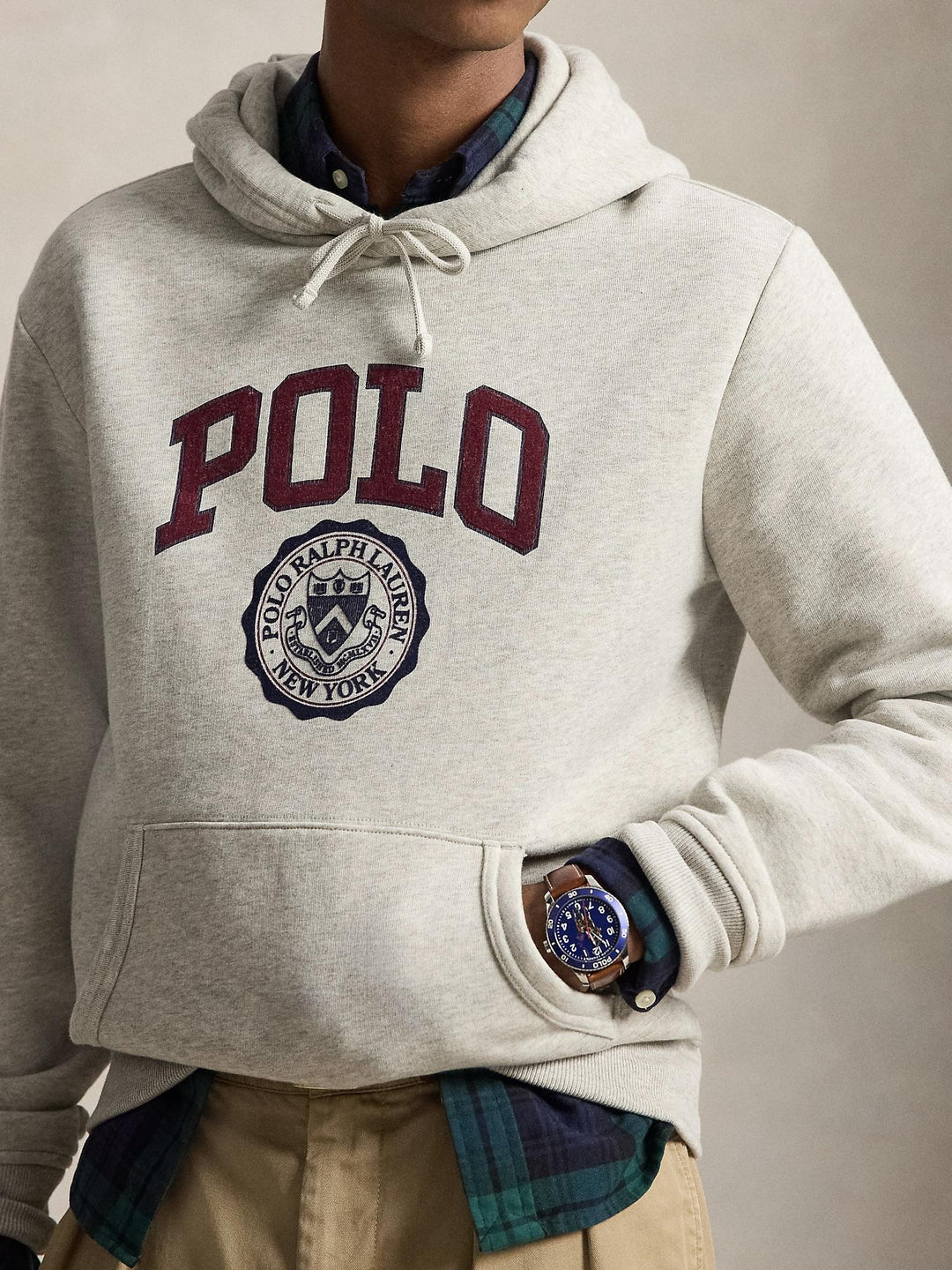 Logo fleece hoodie