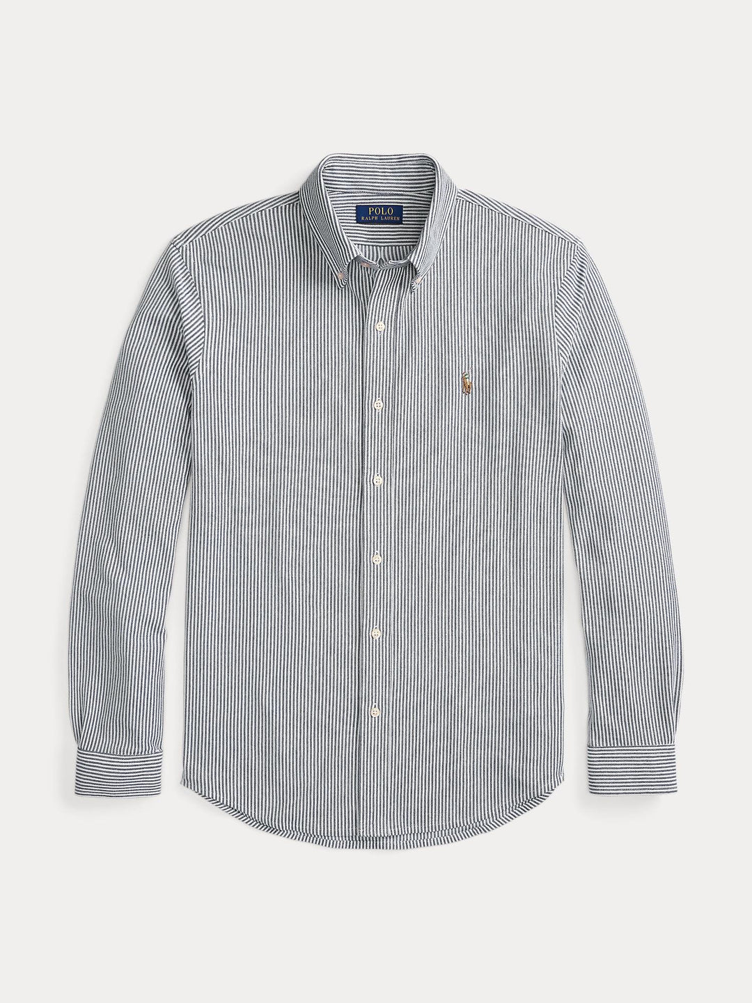 Striped Knit Oxford Shirt