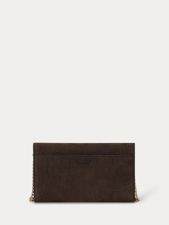 Croc-Embossed Medium Adair II Crossbody