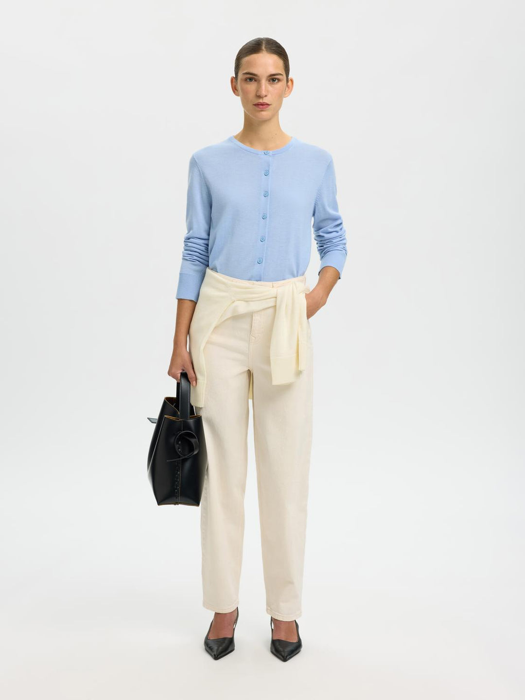 Slwthea Ls Knit Merino Cardigan Noos