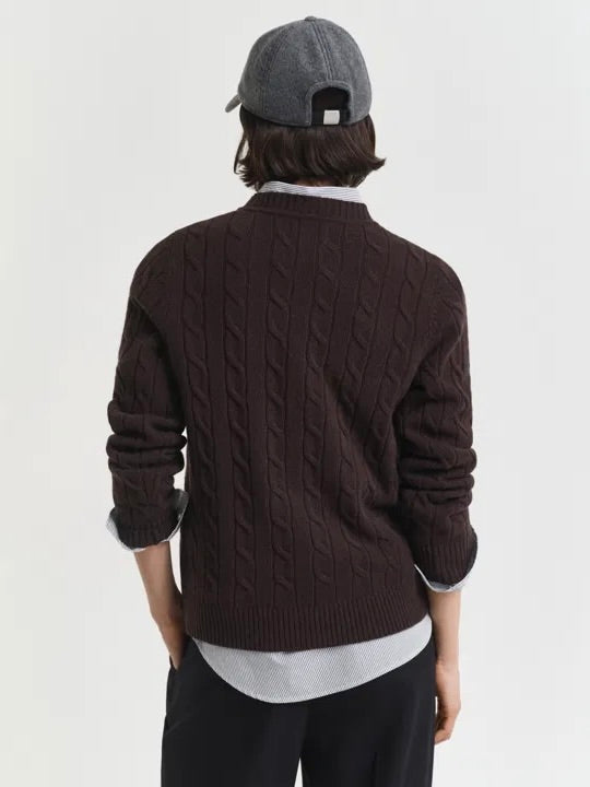 Lambswool Cable C-neck