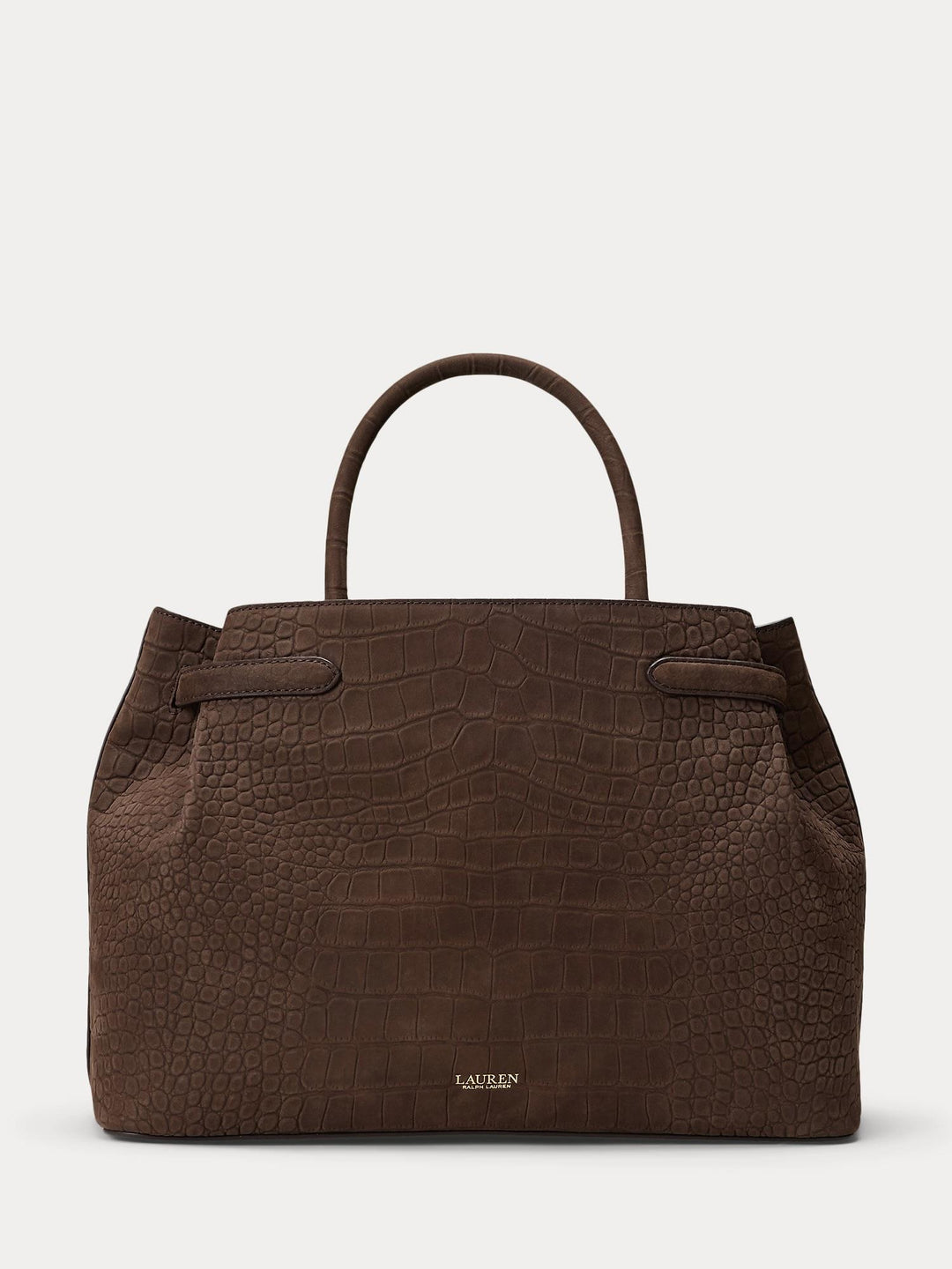 Embossed Nubuck Large Blaike Satchel