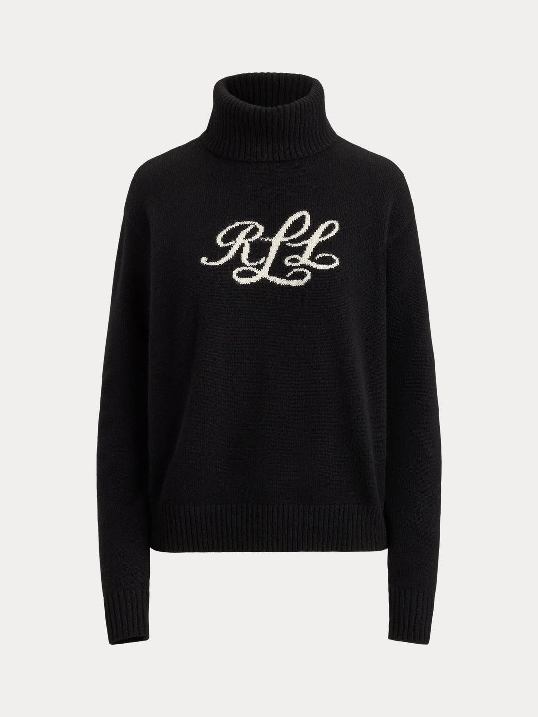 Logo cashmere turtleneck sweater