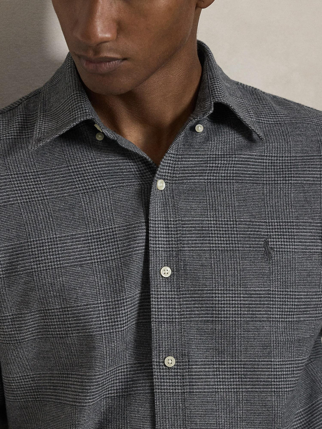 Custom Fit Plaid Performance Twill Shirt