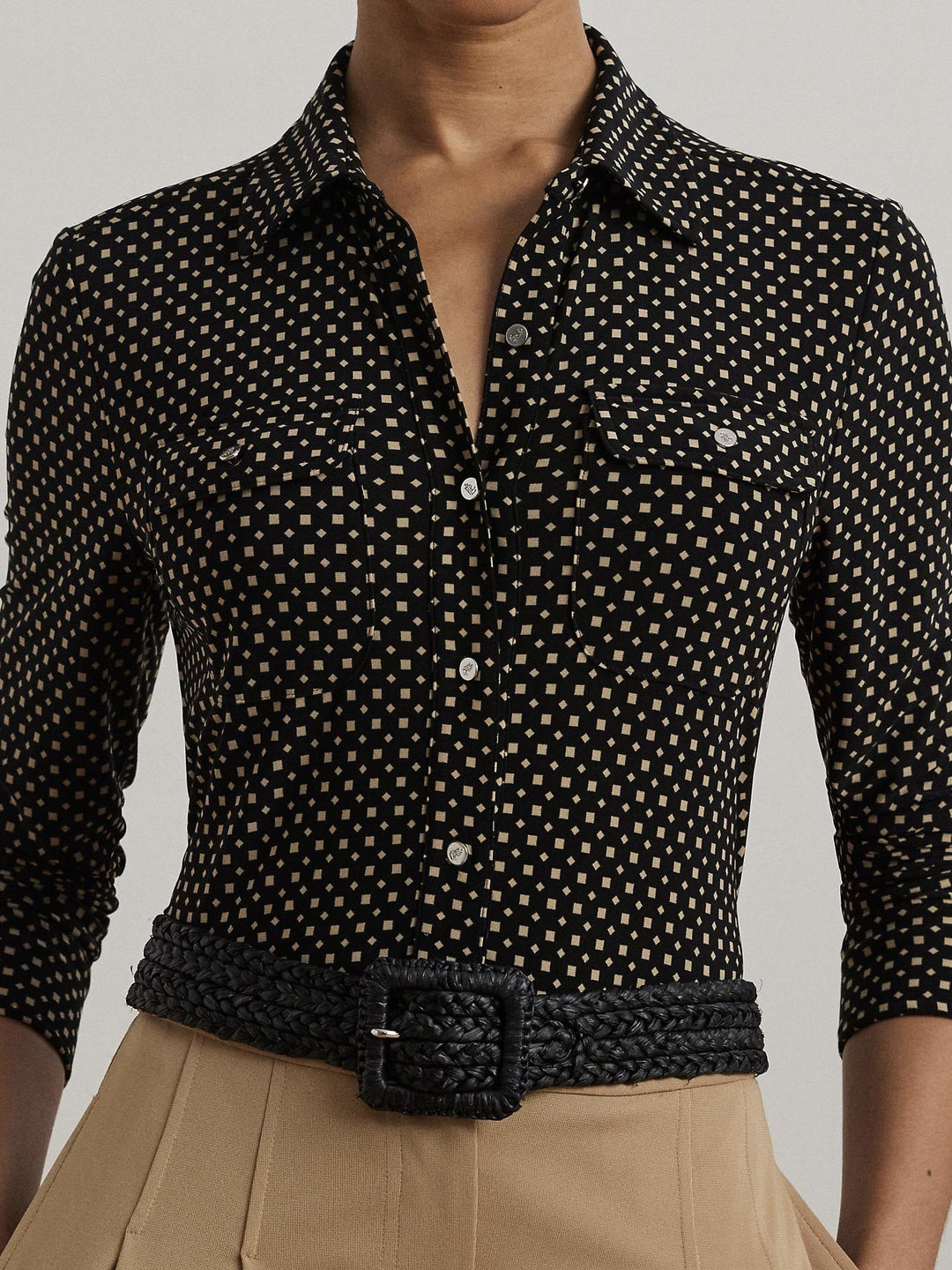 Geo-Print Jersey Shirt
