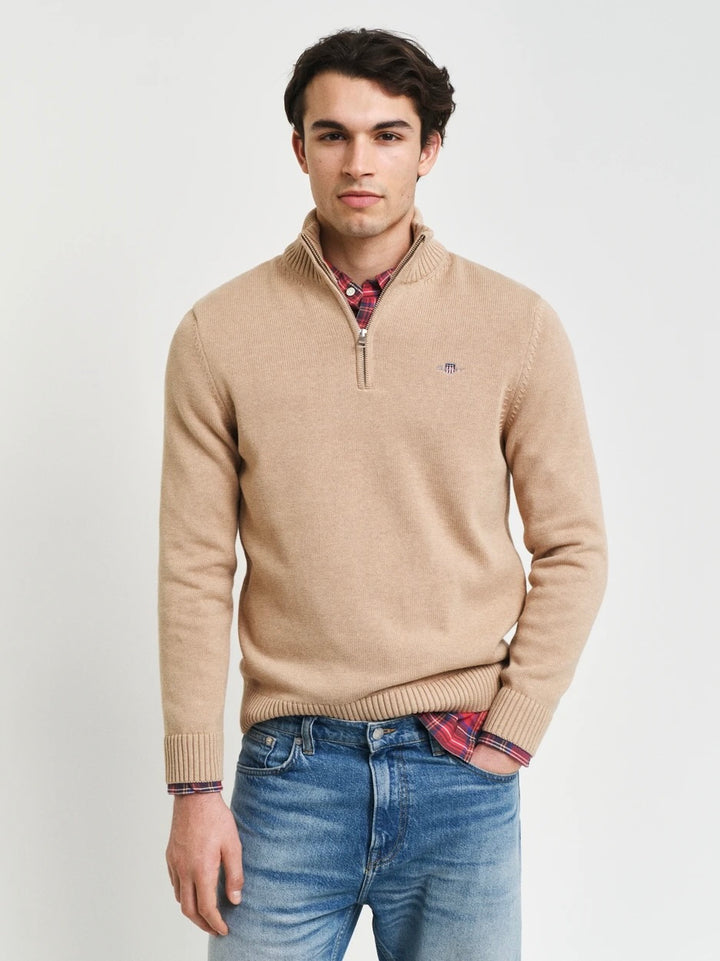 Casual Cotton Half Zip