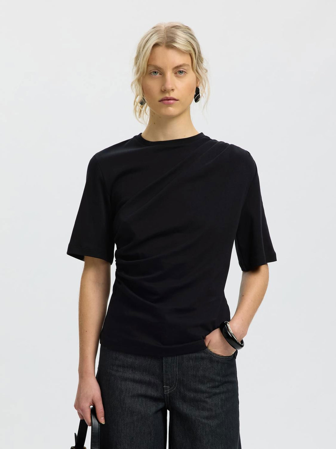 Slwtaj Light Twist Tee Noos