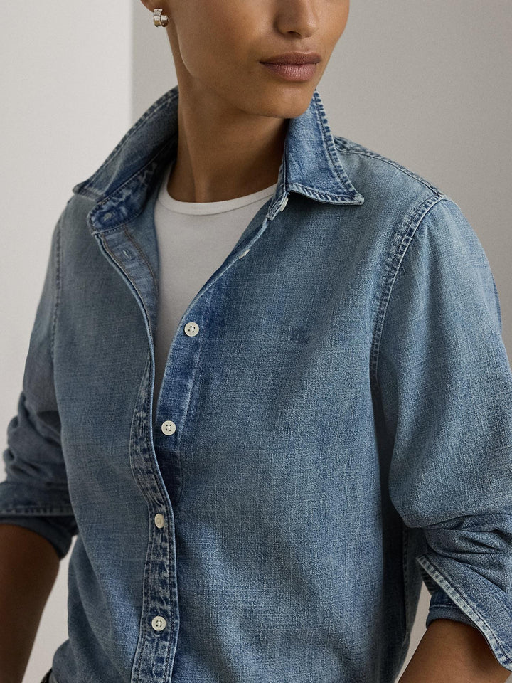Classic fit denim shirt