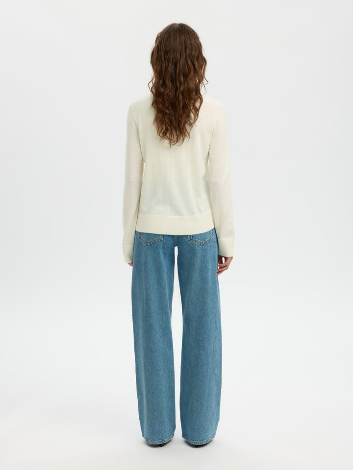 Slwthea Ls Knit Merino O-Neck Noos