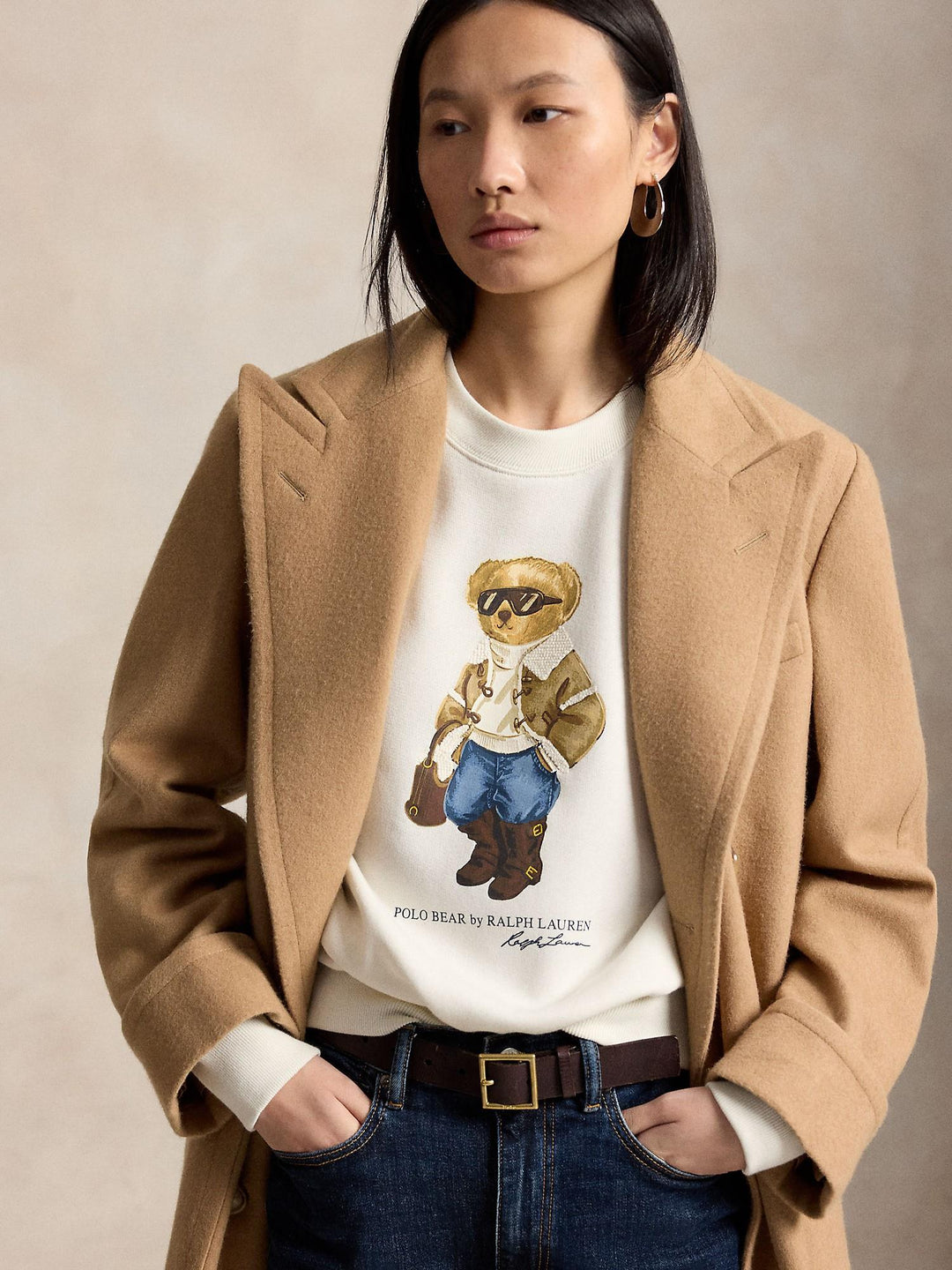 Winter Polo Bear Fleece Crewneck