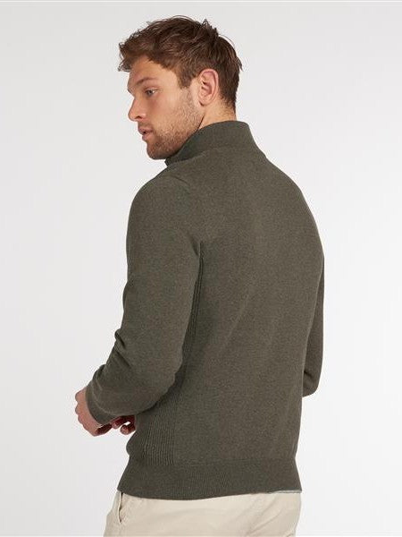 Cotton half zip