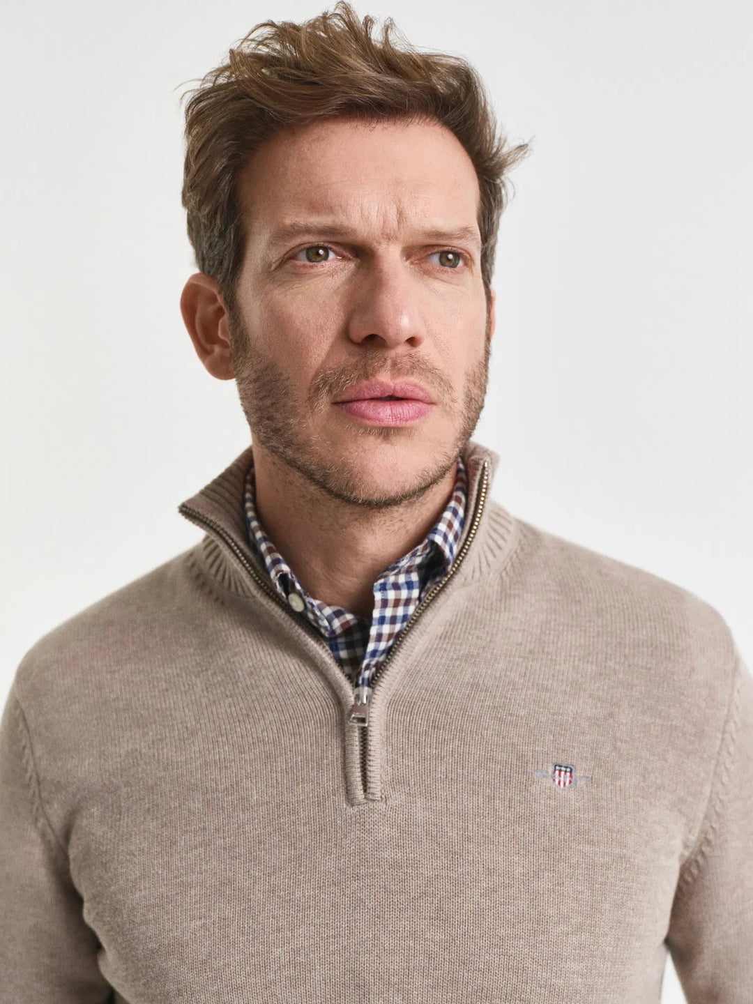 Casual Cotton Half Zip