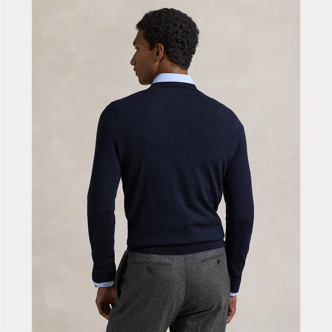 Slim fit wool crewneck
